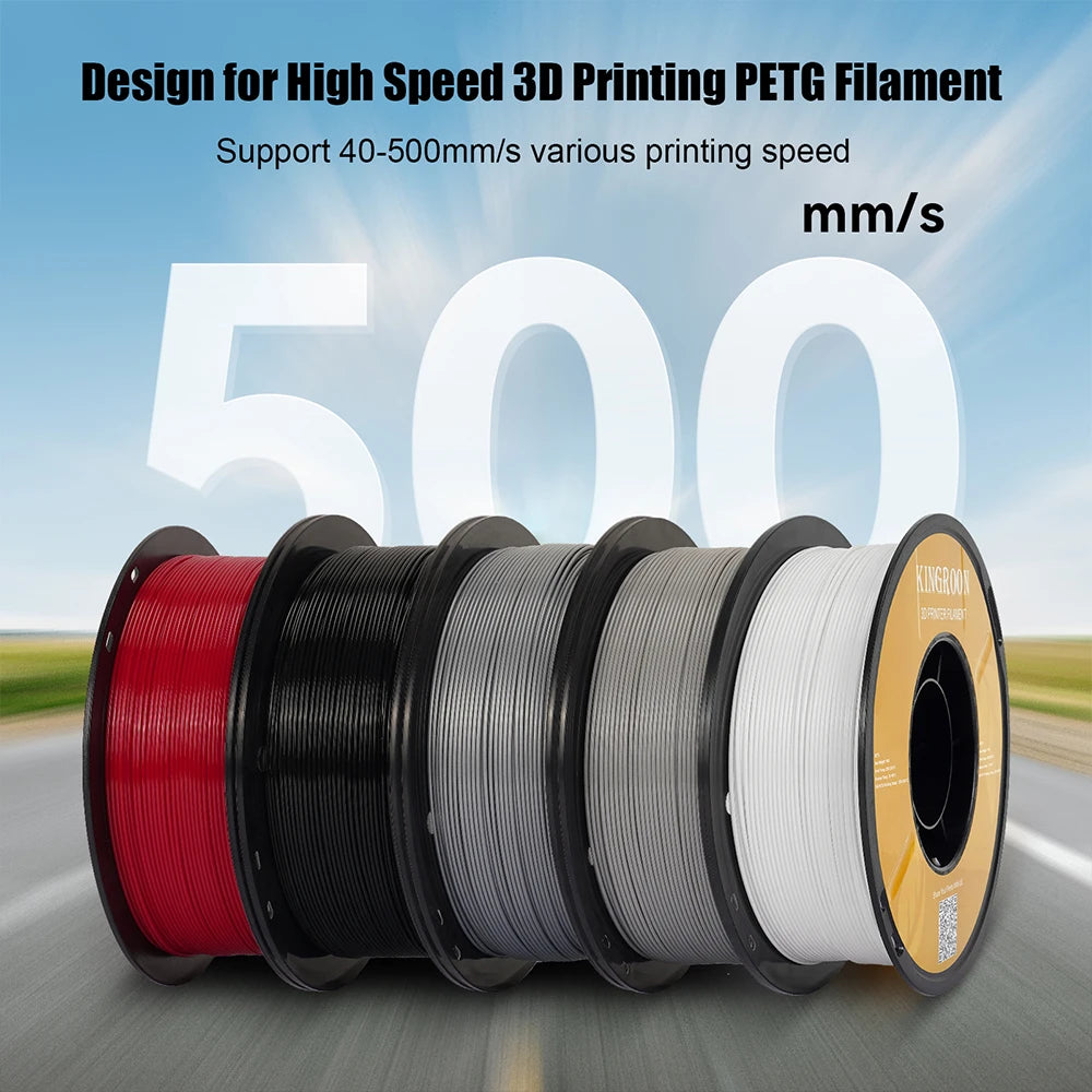 5/10KG Hyper PETG Filament, High Speed 3D Printer Filament,1kg/Spool (2.2lbs), 3D Printer Filament Good Toughness Non-Toxic