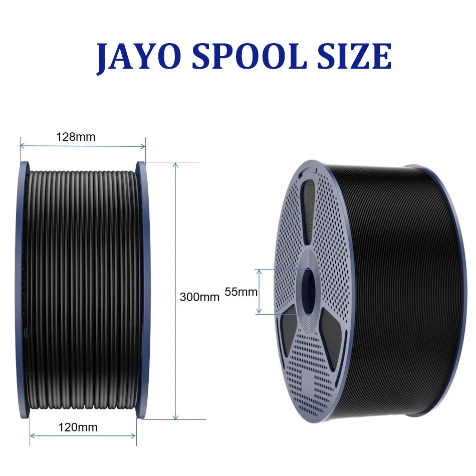 JAYO PLA /PLA Matte /ABS/PETG/PLA Plus 3D Printer Filament 5KG/Roll 1.75mm 3D Filament Large Spool Neatly Wound Filament
