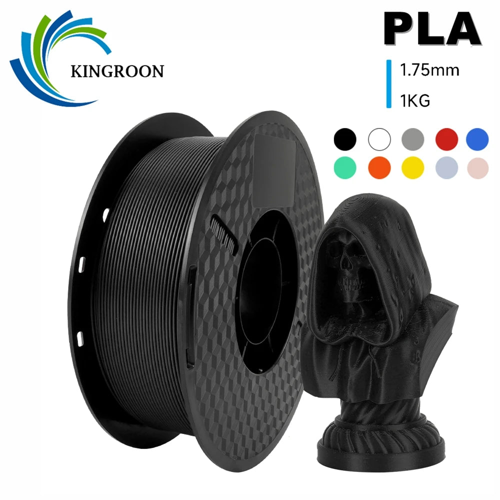 KINGROON 3D Printer PLA Filament 1KG 1.75mm High Quality 3D Printing Material Degradable Eco-friendly Plastic Standard 1 Rolls