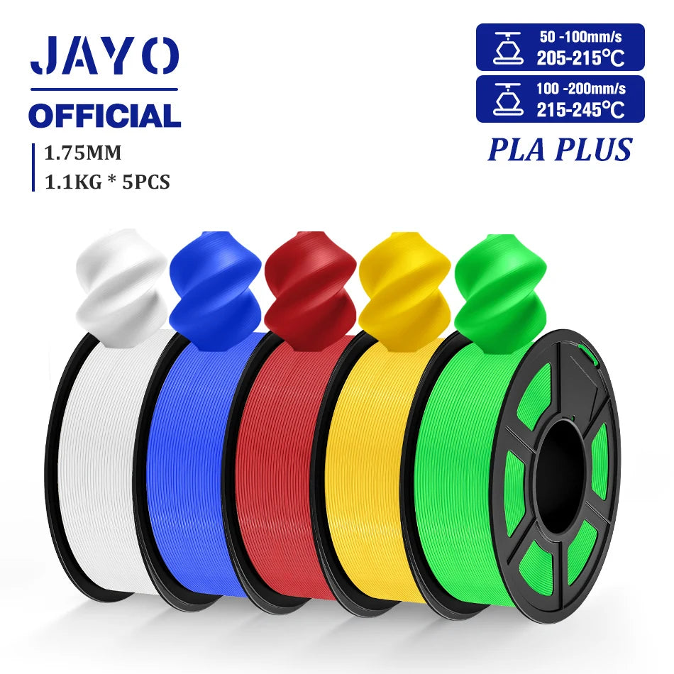 JAYO PLA plus 1.75mm PLA+ 3D Printer Filament Neatly Wound 3D Filament PLA For FDM 3D Printer Macarone Color Materials