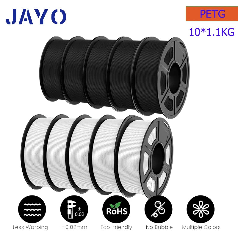 JAYO pla plus PETG high-speed matte PETG APLA 10Rolls  filament 175mm no bubbles smooth multiple colors optional