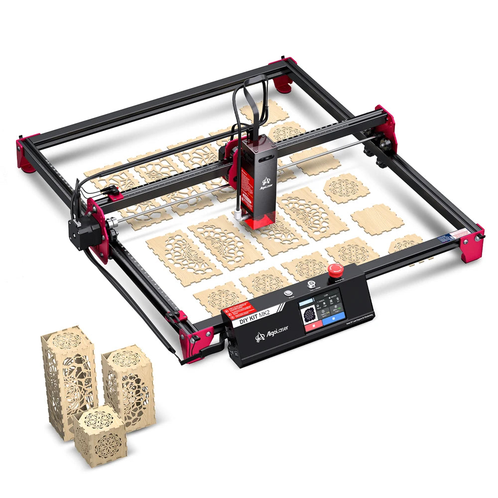 Laser Engraver with Air Pump10W Output Laser Engraving Cutting Tool for Metal Colorizing, Wood, Acrylic, Leather Emergency Stop