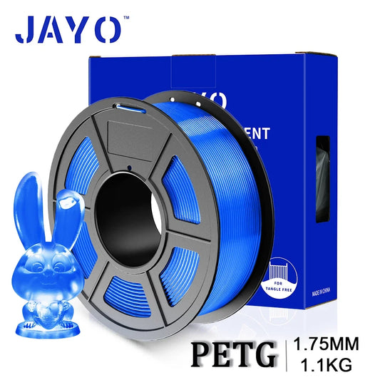 JAYO 3D PETG/PLA/PLA PLUS Printer Transparante Filament 1.75mm Transparency Series & No Bubble non-toxic 3D Printing Materials