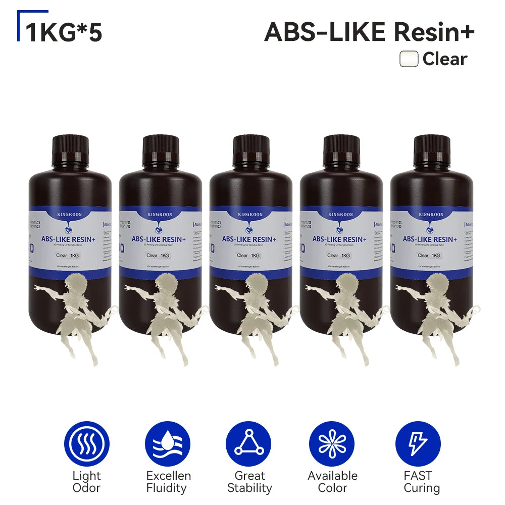 KEEPANG 5/10KG 405nm UV Standard Resin for 3D Printers Resin High Precision Water Washable LCD Printing Resin Material For Photo