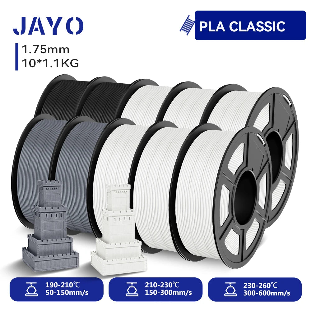 JAYO 3D PETG/ High Speed Matte PETG / PLA Classic Printer Filament 1.75mm 3D Printer Filament 11KG Neatly Wound PETG for 3D