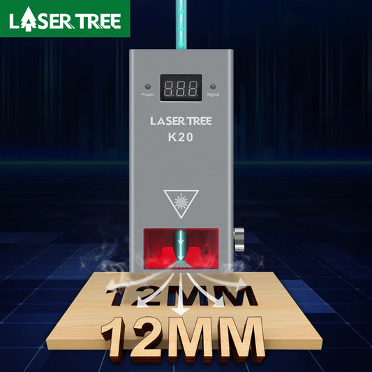 LASER TREE 10W 20W 30W 40W Optical Power Laser Head with Air Assist TTL Blue Light Module for Laser DIY Cutting Engraving Tools