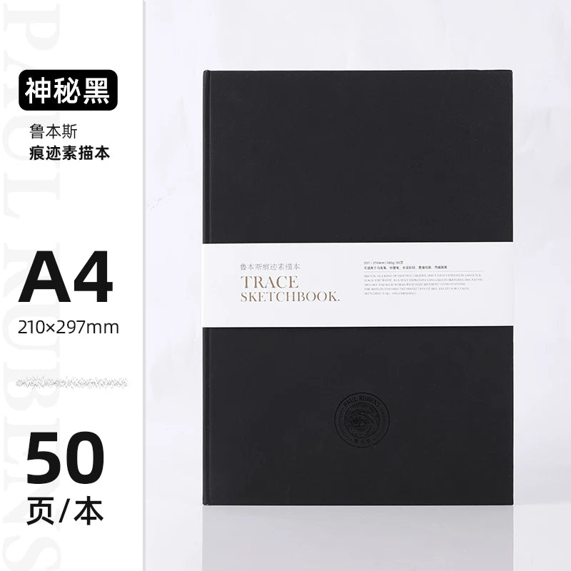 A4/A5 Trace Sketchbook 50 Pages Thickened Paper Can Be Stacked Color Impermeable for Painting Practice Sketch Design Graffiti