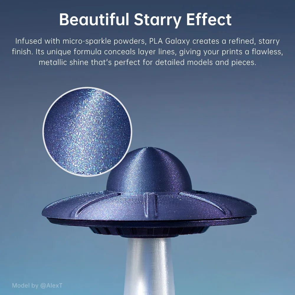 ANYCUBIC PLA Galaxy Filament Starry Effcet 3D Printer Filament Dynamic Colors PLA FDM Kobra 3 combo S1 Combo Printing Filament