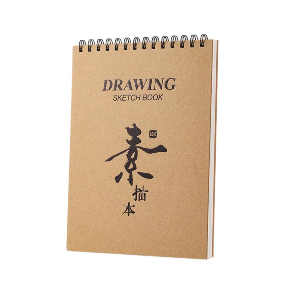 30 Sheets 8K 16K Coil Sketchbook A4 A5 A6 Eco-Friendly Thick Drawing Paper Acid Free Spiral Bound Artist Sketch Pad Sketch