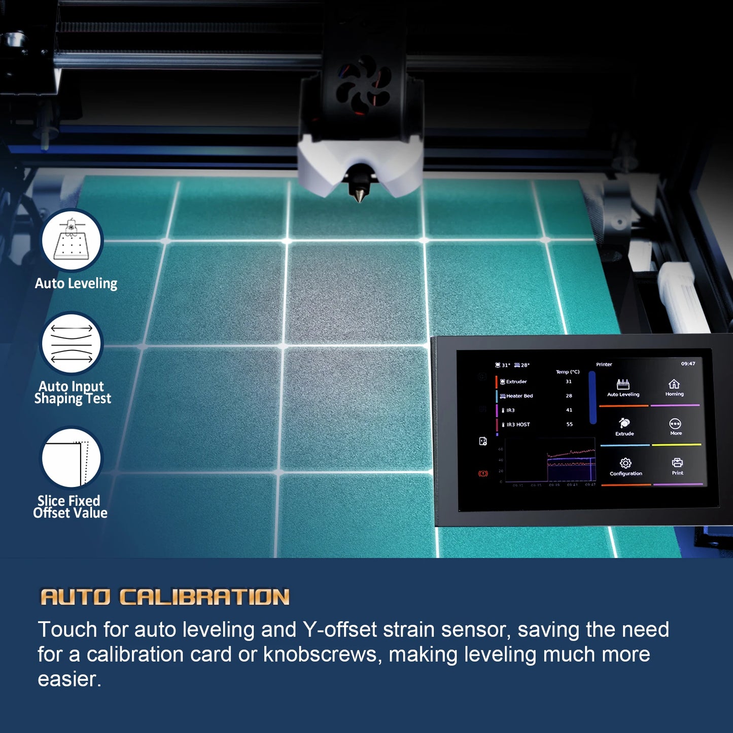3D-Printer IdeaFormer IR3 V2 Infinite Z-Axis Steel Conveyor Belt 250×250×∞ mm With Extended Tray Klipper Firmware Auto Leveling