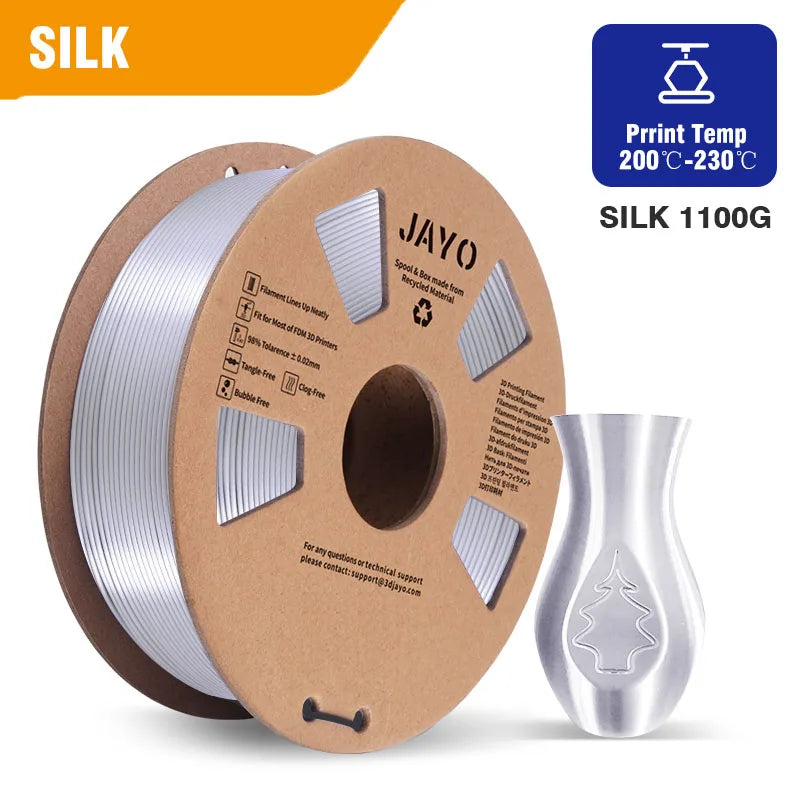 JAYO PLA/PETG/SILK/PLA Meta Filament 1Roll 3D Printer Filament 1.75mm 3d Filament PLA Printing Materials for 3D Printer&3D Pen