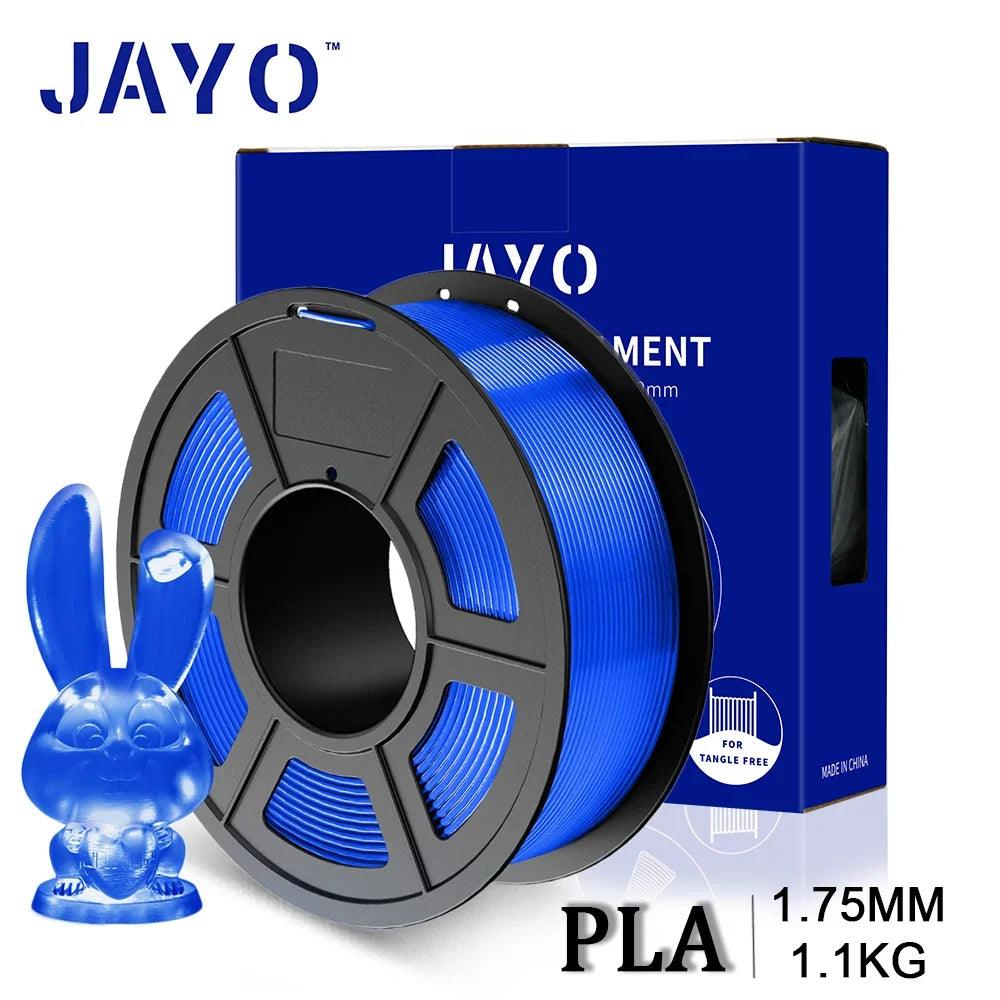 JAYO 3D PETG/PLA/PLA PLUS Printer Transparante Filament 1.75mm Transparency Series & No Bubble non-toxic 3D Printing Materials