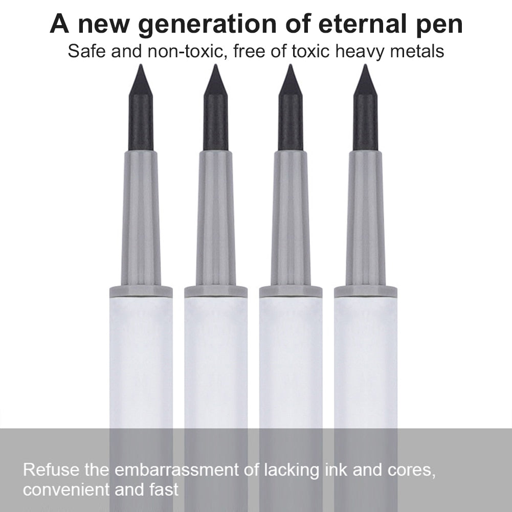 New With Eraser HB Eternal Pencil Set Unlimited Writing Inkless Pen Long-lasting Art Sketch Painting Supplies Office Stationery