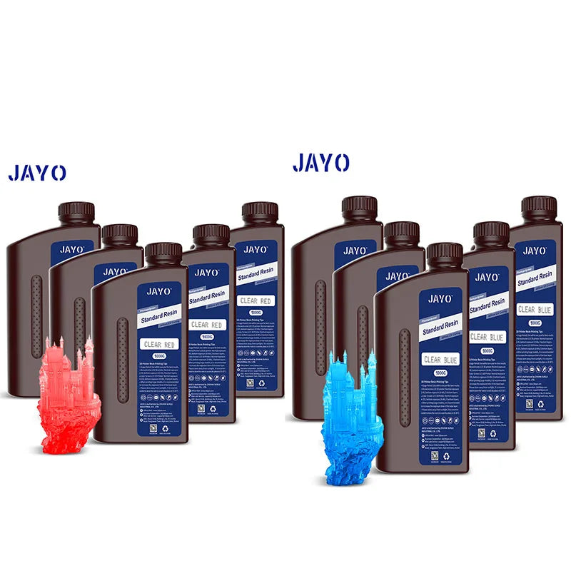 JAYO 3D Resin Water Washab/ABS-Like/Plant Based/Standard 10KG UV Photopolymer Resin Liquid 405nm For LCD 3D Printer Materials