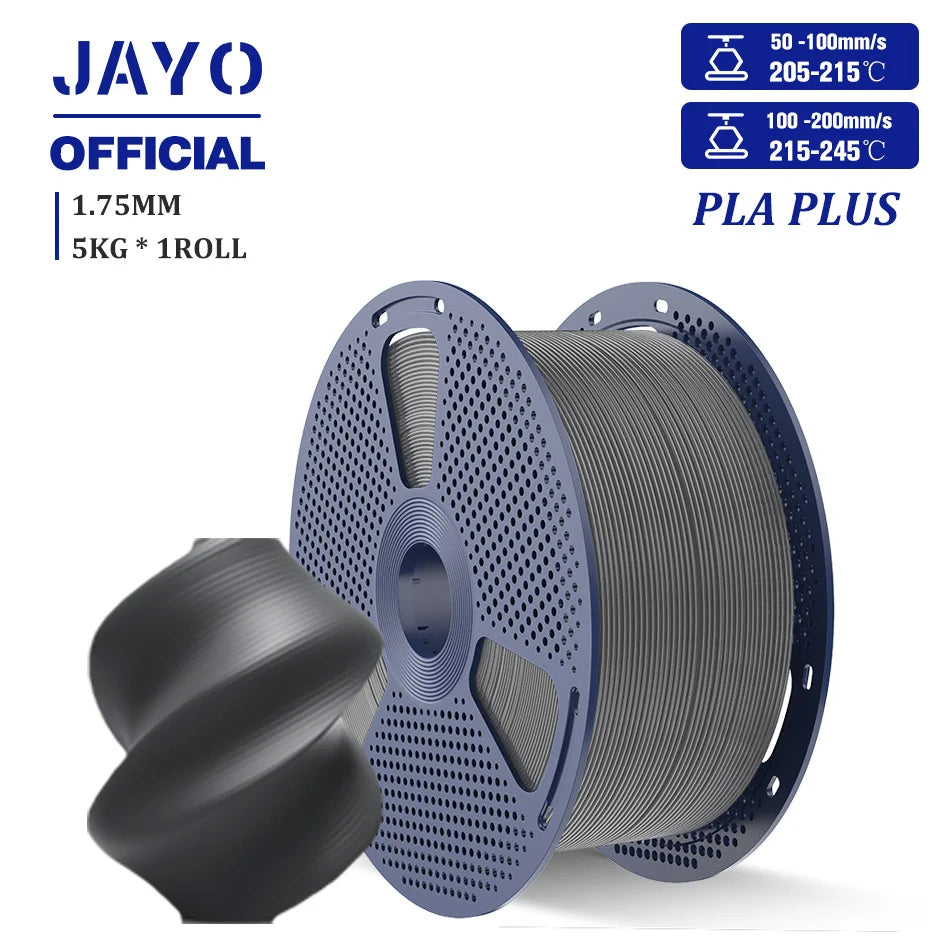 JAYO PLA /PLA Matte /ABS/PETG/PLA Plus 3D Printer Filament 5KG/Roll 1.75mm 3D Filament Large Spool Neatly Wound Filament
