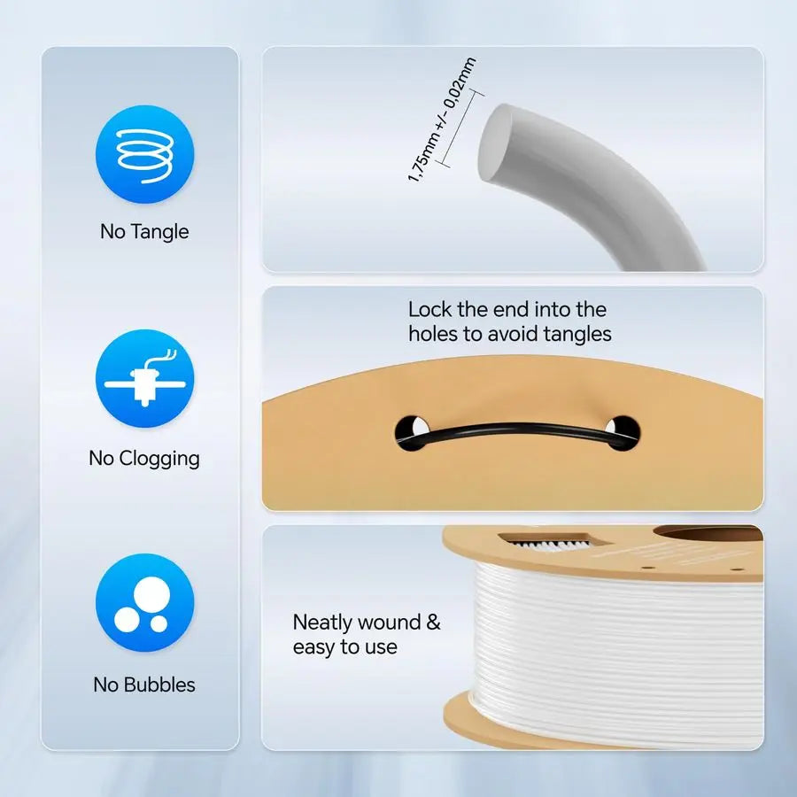 Rapid PETG Filament 1.75mm, High Speed PETG 3D Printer Filament Up to 600 mm s, Dimensional Accuracy 0.02 mm, Fits for Most FDM