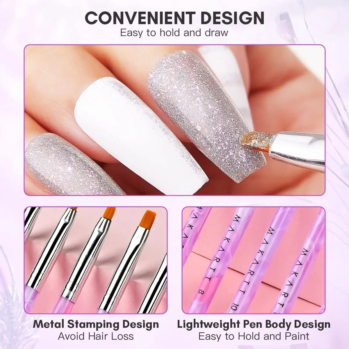 7Pcs Multifunctional Nail Art Brush Set