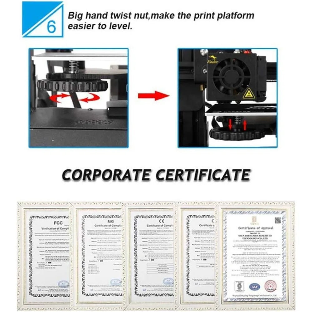 3 3D Printer Fully Open Source with Resume Printing Function DIY 3D Printers Printing Size 8.66x8.66x9.84 inch