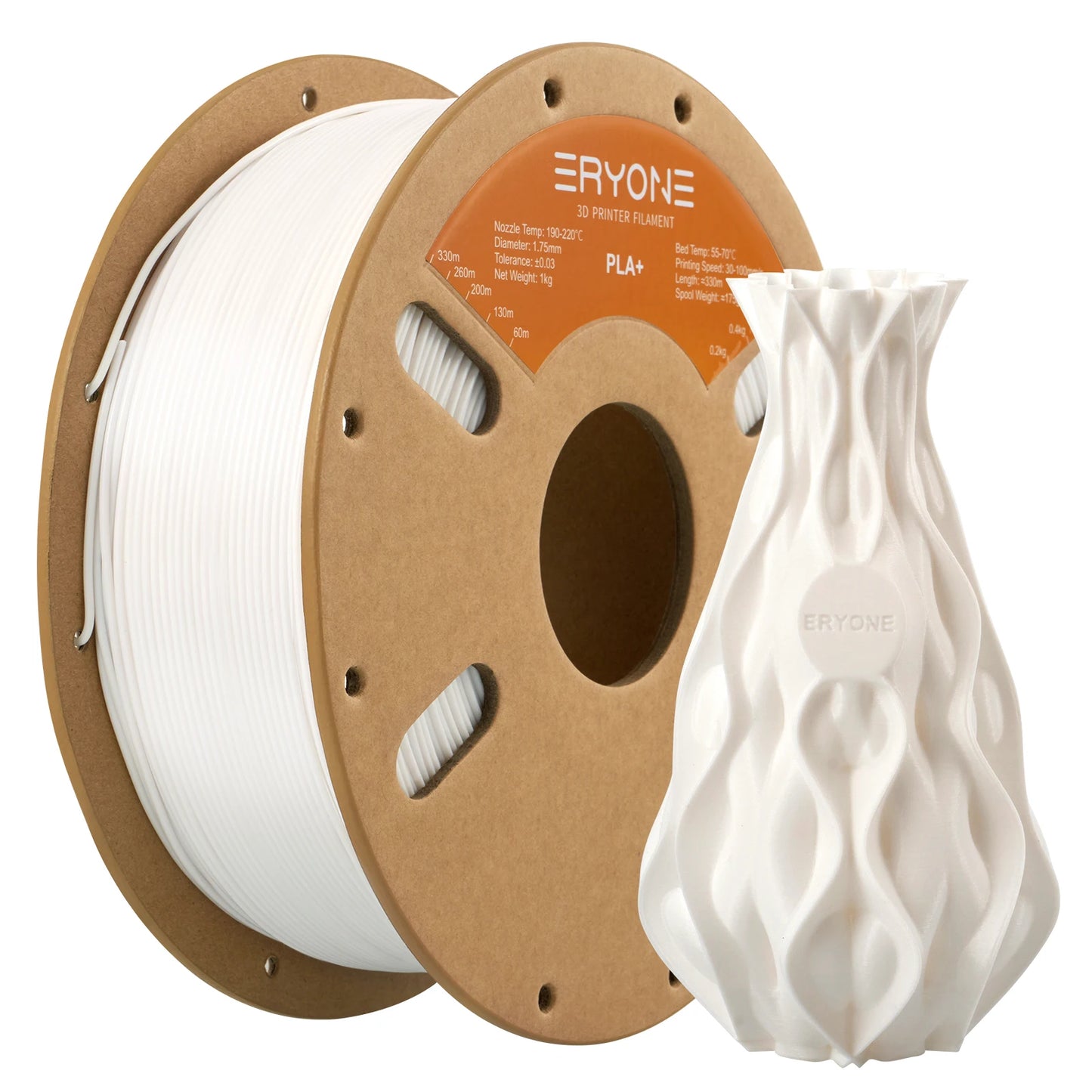 ERYONE 1KG PLA Plus Premium Filament 1.75mm 3D Print, Multicolor Available,1kg pla+ filament,1kg/spool