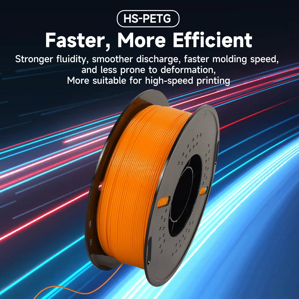 5/10KG Hyper PETG Filament, High Speed 3D Printer Filament,1kg/Spool (2.2lbs), 3D Printer Filament Good Toughness Non-Toxic