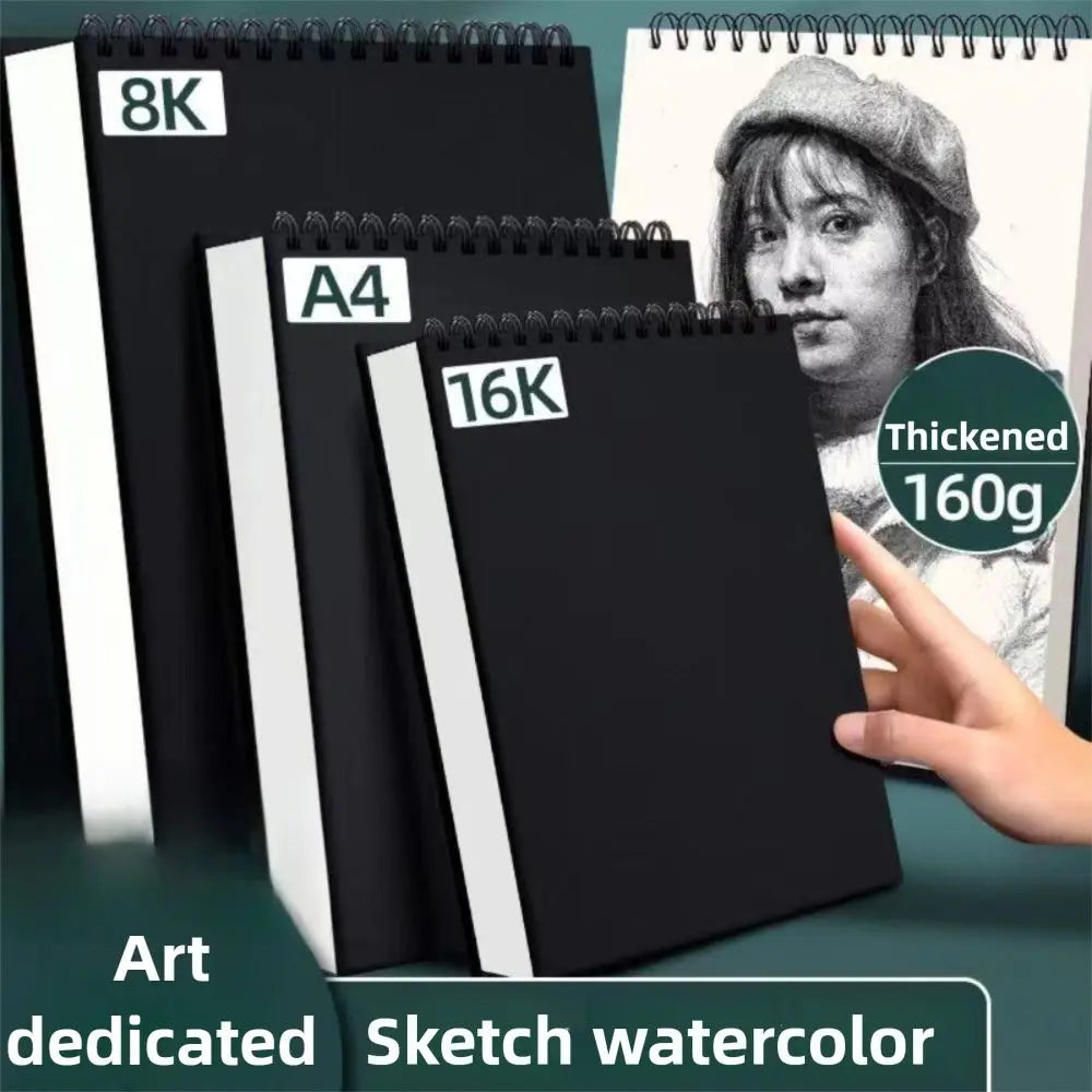 30 Sheets 8K 16K Coil Sketchbook A4 A5 A6 Eco-Friendly Thick Drawing Paper Acid Free Spiral Bound Artist Sketch Pad Sketch
