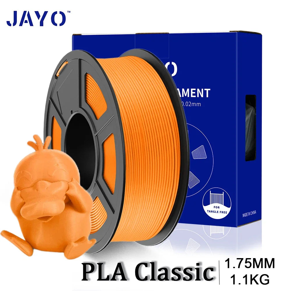 JAYO 3D Printer PLA Classic Filament 1.75mm+/-0.02mm 300-600mm/s Print Range High Flow Speedy PLA 3D Printer Filament for 3D