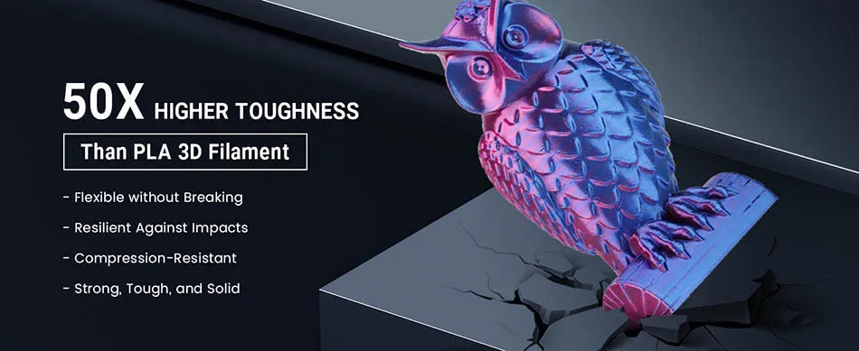 JAYO Silk PLA+ Rainbow 3D Filament 1.75mm SILK PLA plus Dual & Triple Color 3D Printer Filament Neatly Wound 1.1kg 2Rolls/set