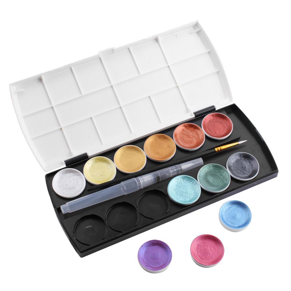 12 Colors Watercolor Paint for Painting Professional Water Color Drawing Set with Detachable Palette Back to School Art Supplies