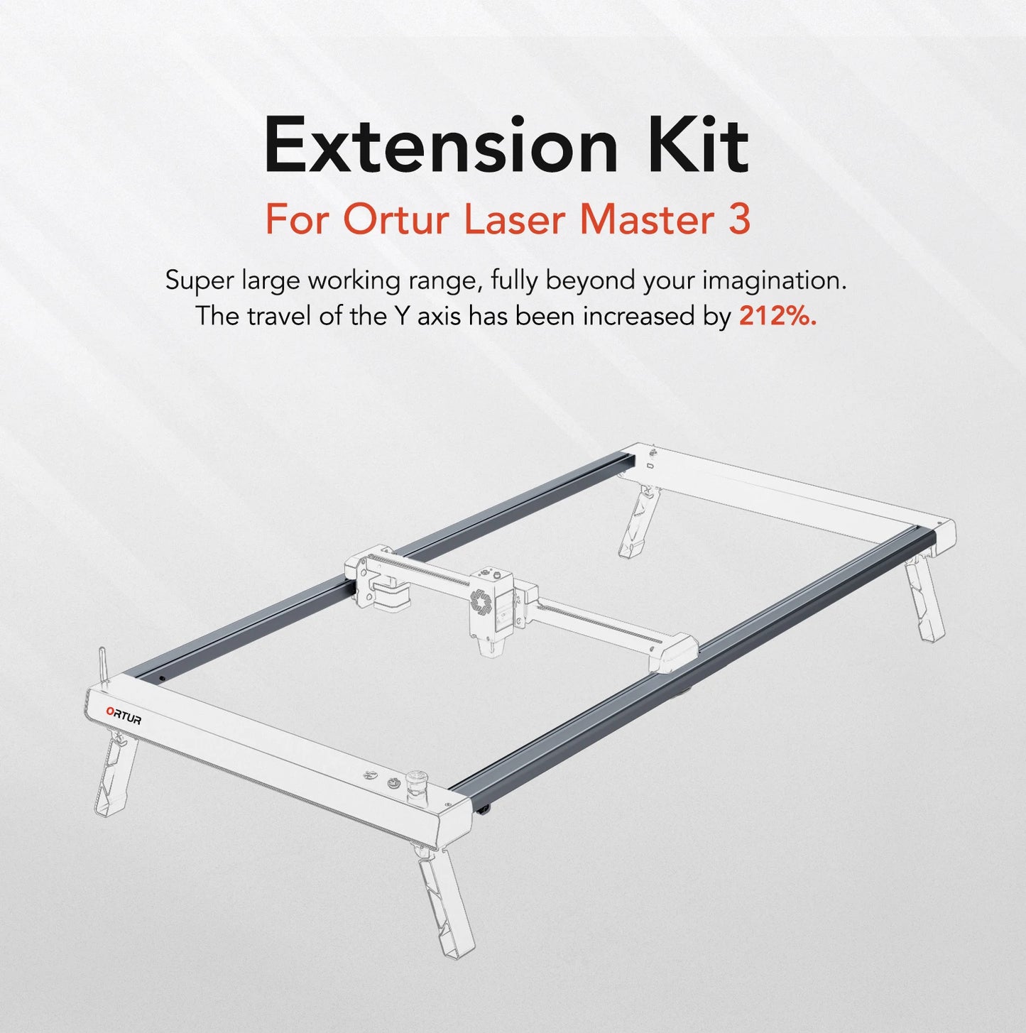 ORTUR 40*85cm Laser Master 3 Engraver Cutter with Rotary Roller Air Assist Set App Offline CNC Wood Cutting Engravging Machine