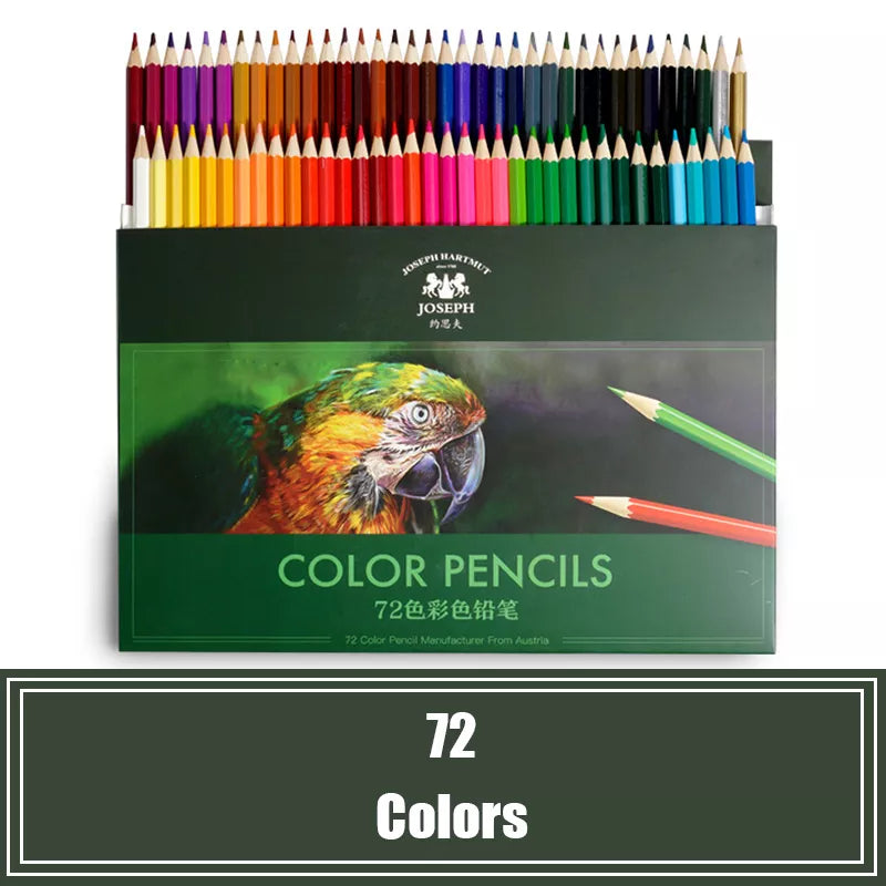 Oily Colored Pencils 12/18/24/36/48/72 Colors Artistic Color Lead Brush Sketch Wood Pencil Set Supplies