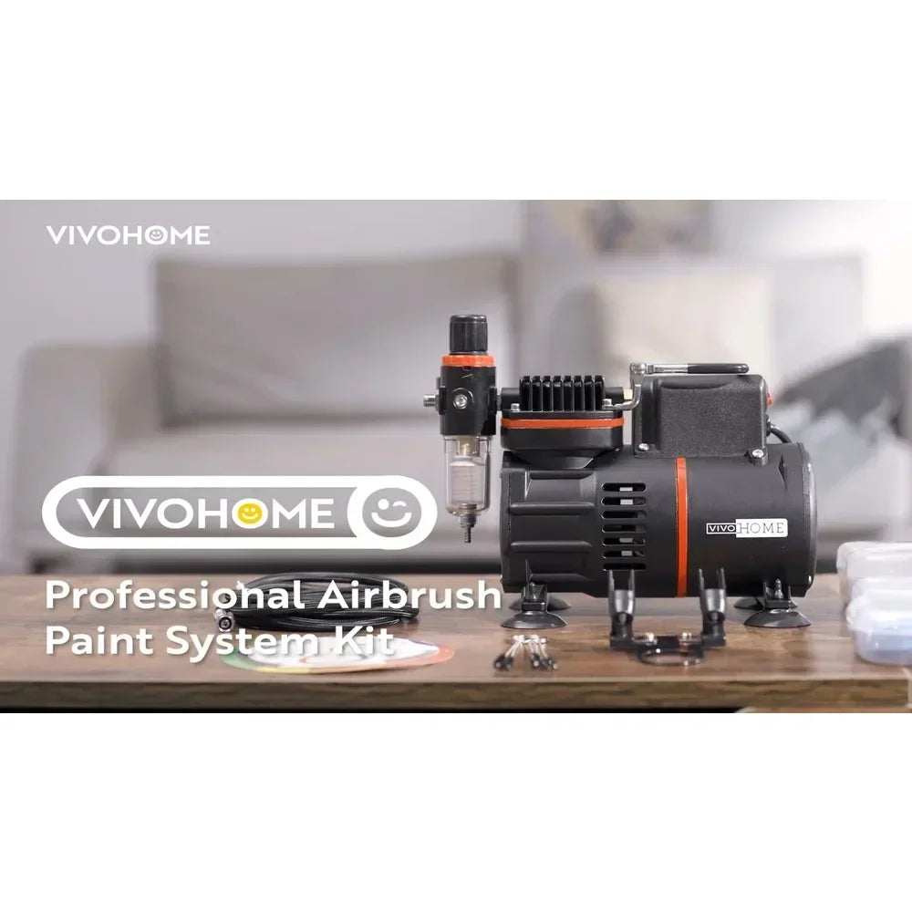 Professional Airbrush Kit Set Airbrush Compressor Art Nail Tattoo Makeup Model
