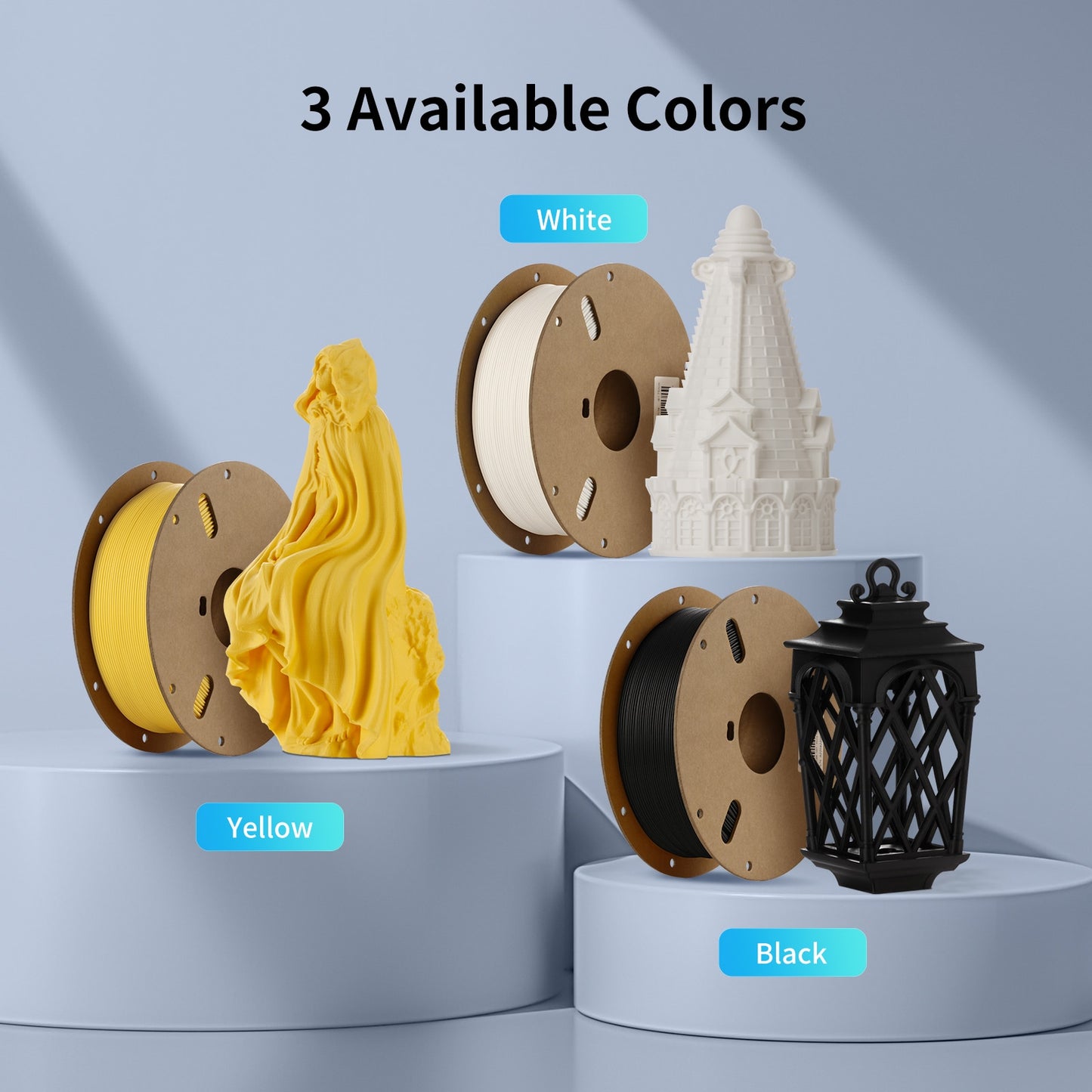 New ANYCUBIC Matte PLA Filament 3D Printing Materials Matte Surface Easy Support Removal Biodegradable For FDM 3D Printer