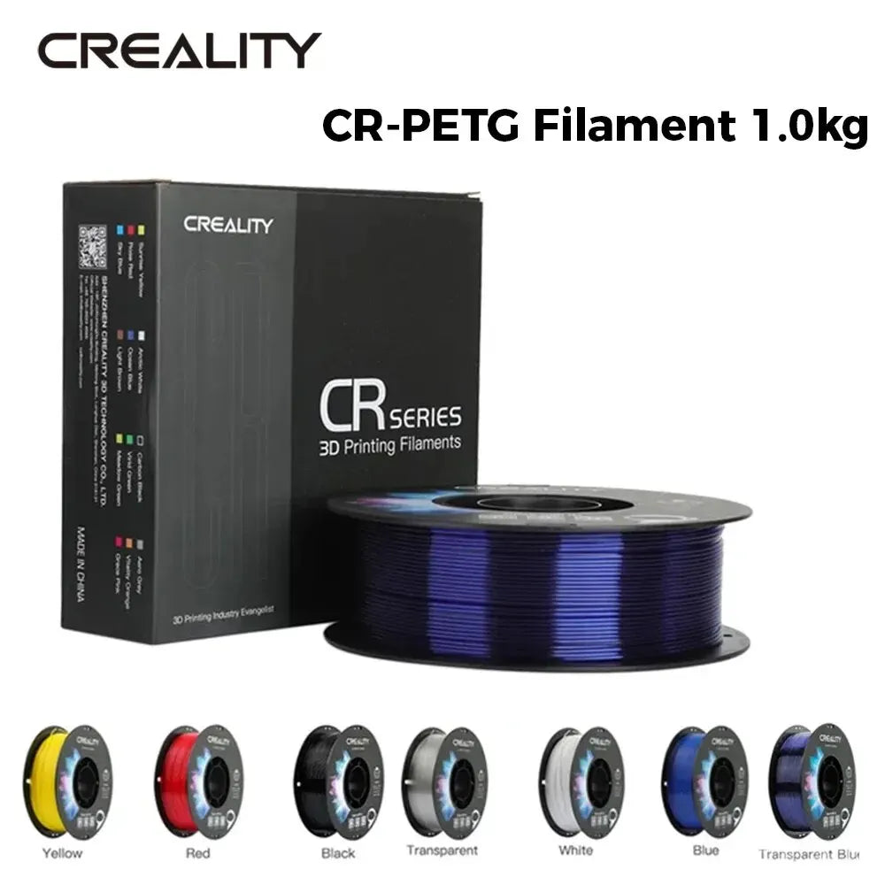 CREALITY CR-PETG Filament 1.0kg 1.75mm Eco-friendly Odorless and Non-toxic High Stability Moisture Resistance for FDM Printers