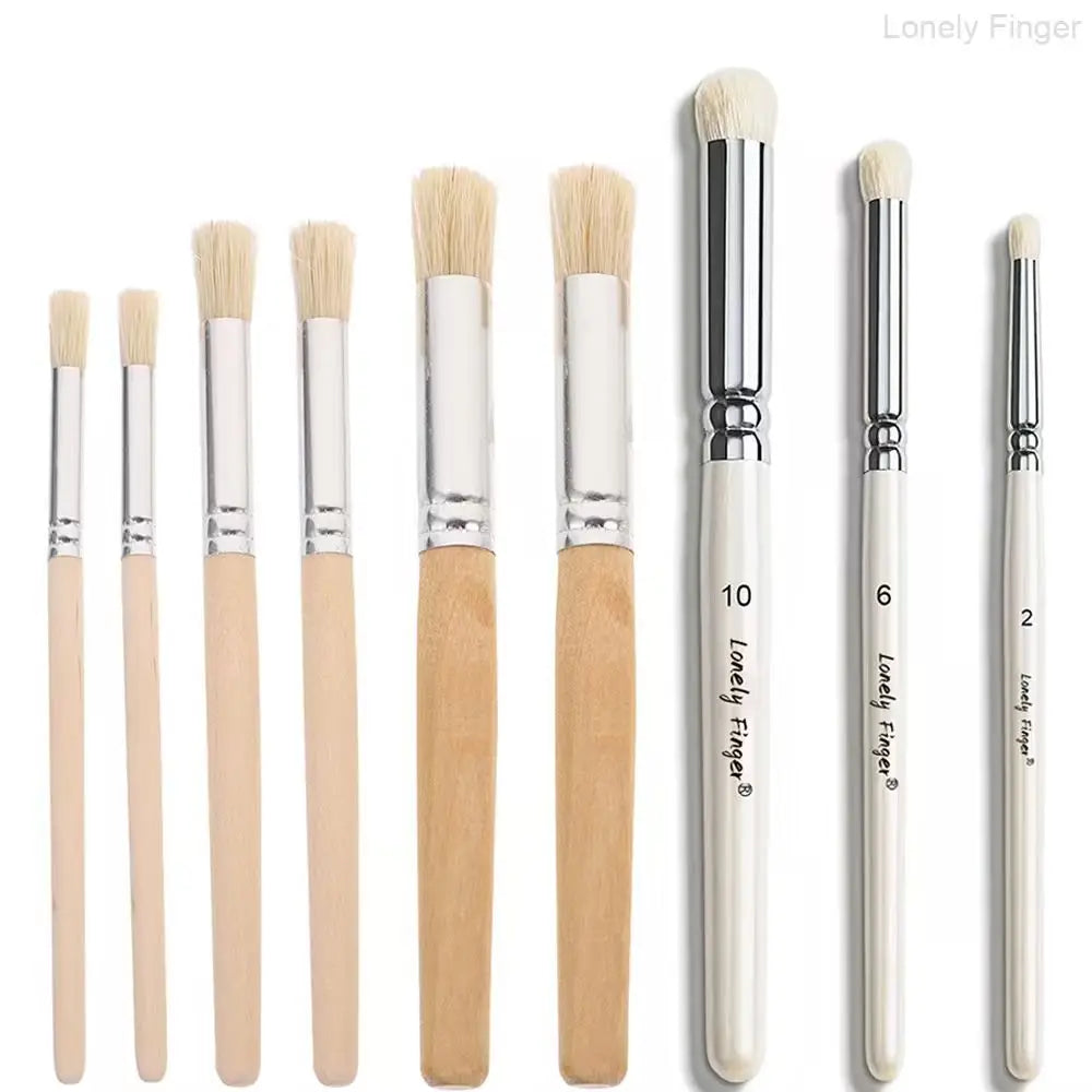 Miniature Paint Brushes Drybrush Set, Detail Paint Brushes for Acrylics, Watercolor, Figurines Model, Face Painting,