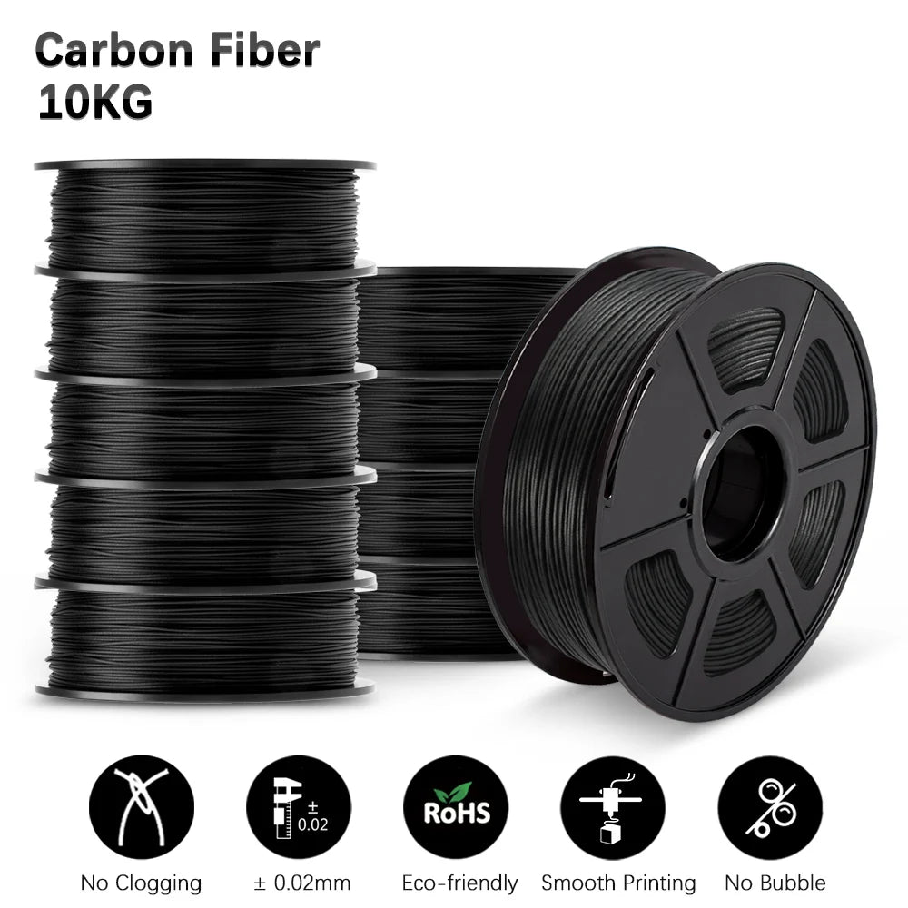 JAYO 3D Printer part PETG/PLA Meta/PLA/SILK/PLA PLUS/TPU Filament 1.75mm for 10Rolls FDM 100% No Bubbel craft part DIY Materials