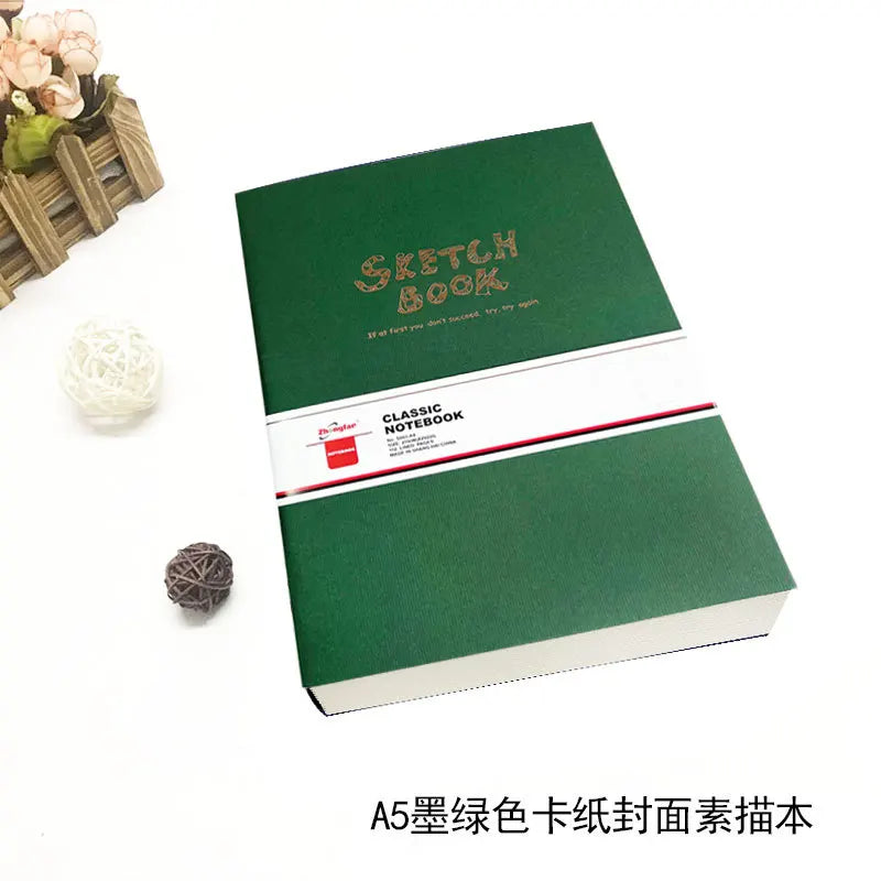 A4/A5 Super Thick Sketchbook 112 Sheets/224 Pages Writing Smoothly Not Easy Falling Pages for Watercolor Sketching Notes