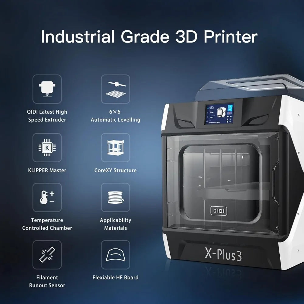 X-PLUS3 3D Printers Fully Upgrade, 600mm/s Industrial Grade High-Speed 3D Printer, Acceleration 20000mm/s2