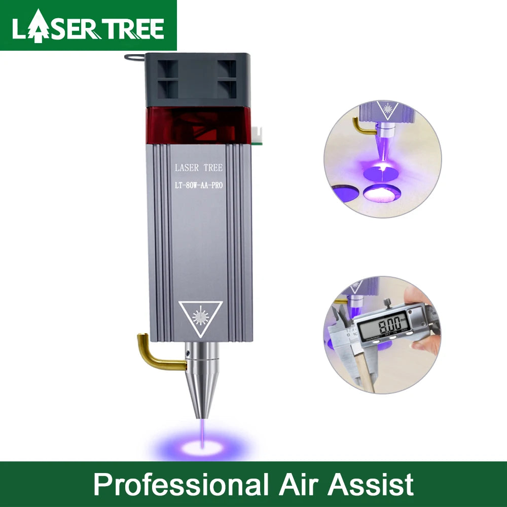 LASER TREE 20W Laser Module Air Assist 10W 5W Laser Head for Laser Engraving Cutting Machine 450nm Blue Light Wood Marking Tool