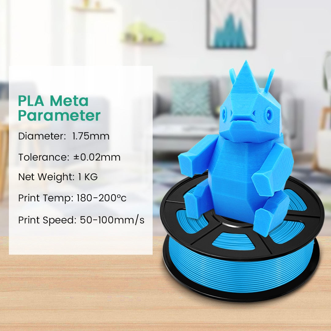 SUNLU  PLA Meta 3D Filament 3D Printer Filaments 2kg 1.75MM Better Mobility Better Toughness Warm Color