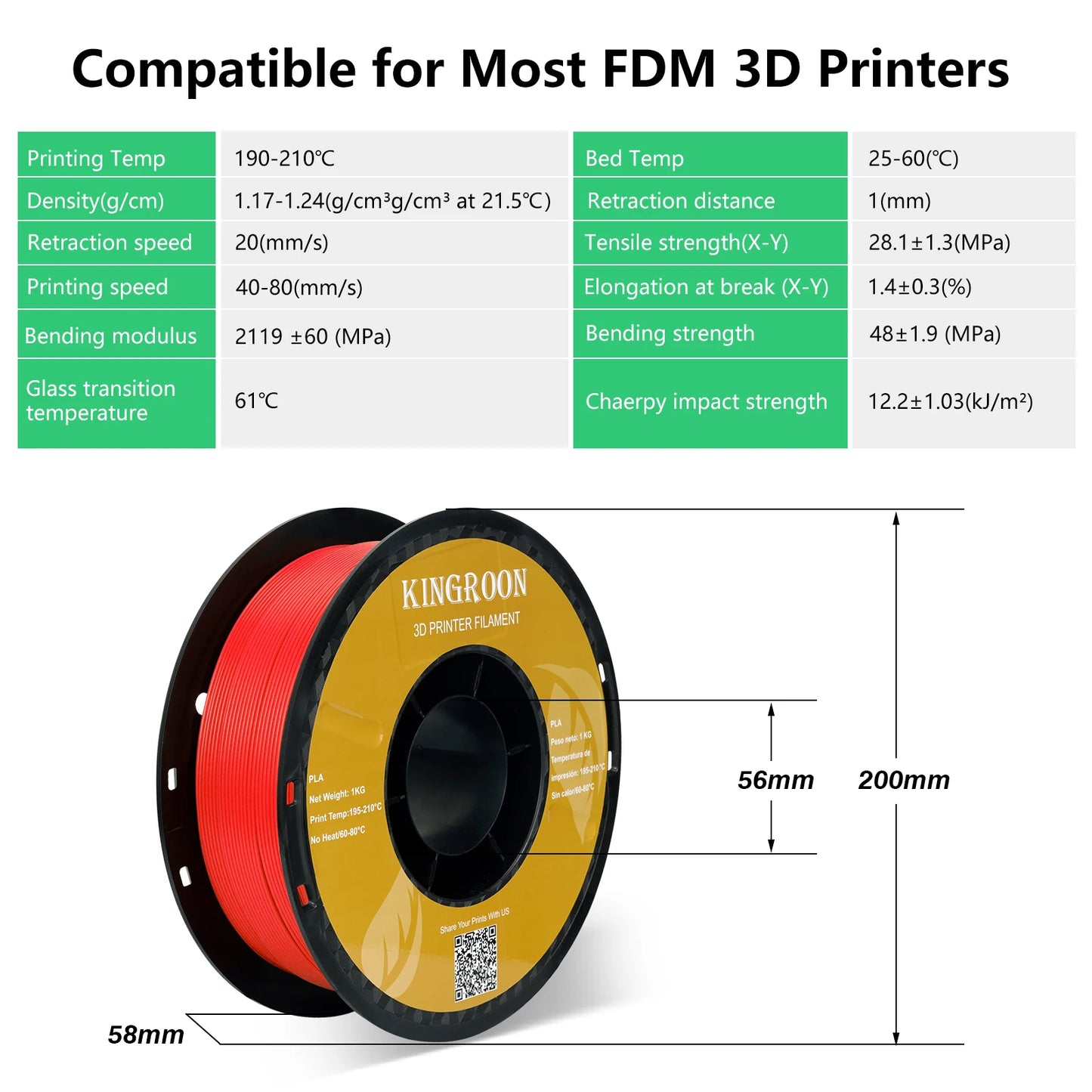 22LBS TPU ABS PETG PLA filament 3D Printer Filament 10 Rolls 1KG 1.75MM Odorless Eco-Friendly Good Toughness Mix Color FDM