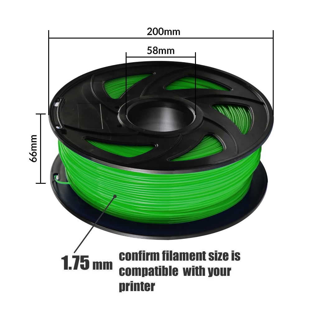 Big Sale Tronxy 3D Printer Filament 1.75mm PLA 1KG/2.2LBS Colorful PLA Filament 3d Printer Pen Materials For 3d Printing