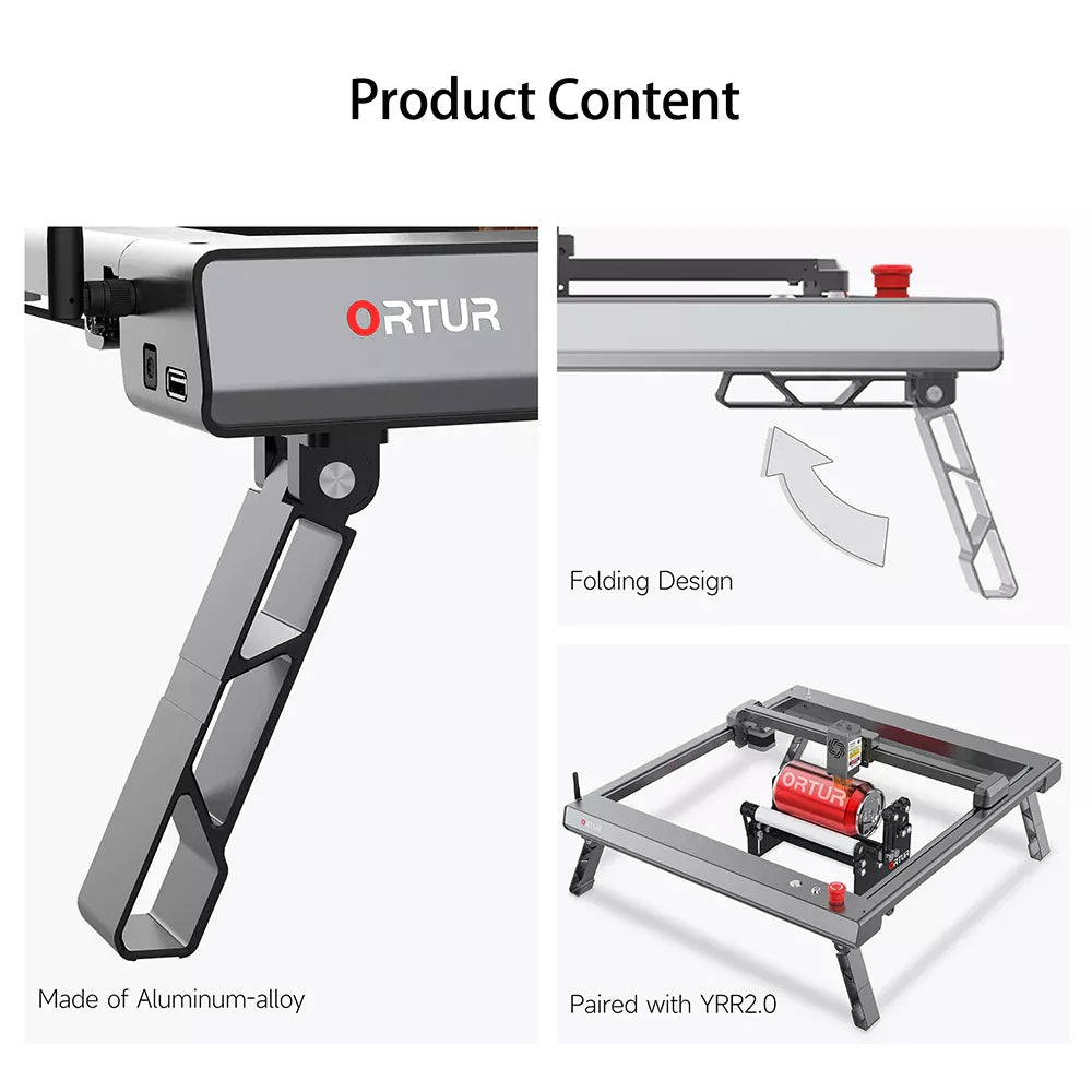 ORTUR 40*85cm Laser Master 3 Engraver Cutter with Rotary Roller Air Assist Set App Offline CNC Wood Cutting Engravging Machine