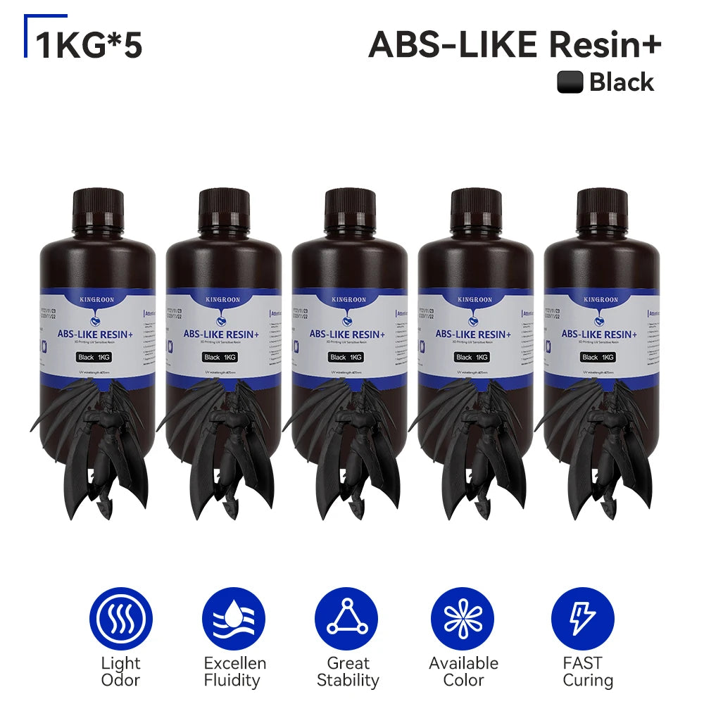 KEEPANG 5/10KG 405nm UV Standard Resin for 3D Printers Resin High Precision Water Washable LCD Printing Resin Material For Photo