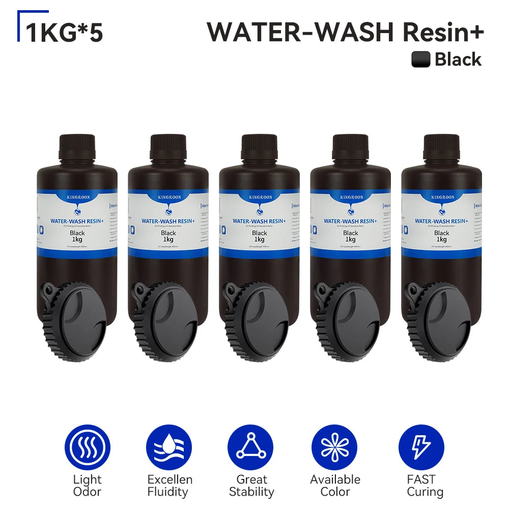 KEEPANG 5/10KG 405nm UV Standard Resin for 3D Printers Resin High Precision Water Washable LCD Printing Resin Material For Photo