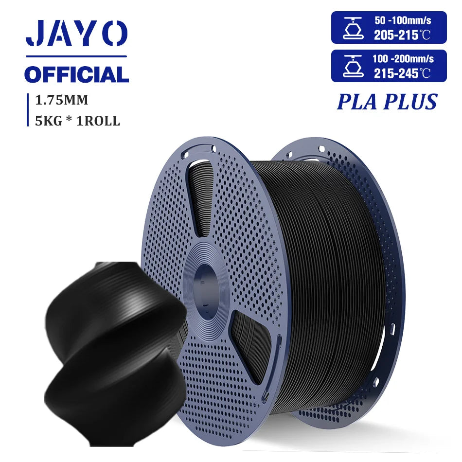 JAYO PLA /PLA Matte /ABS/PETG/PLA Plus 3D Printer Filament 5KG/Roll 1.75mm 3D Filament Large Spool Neatly Wound Filament