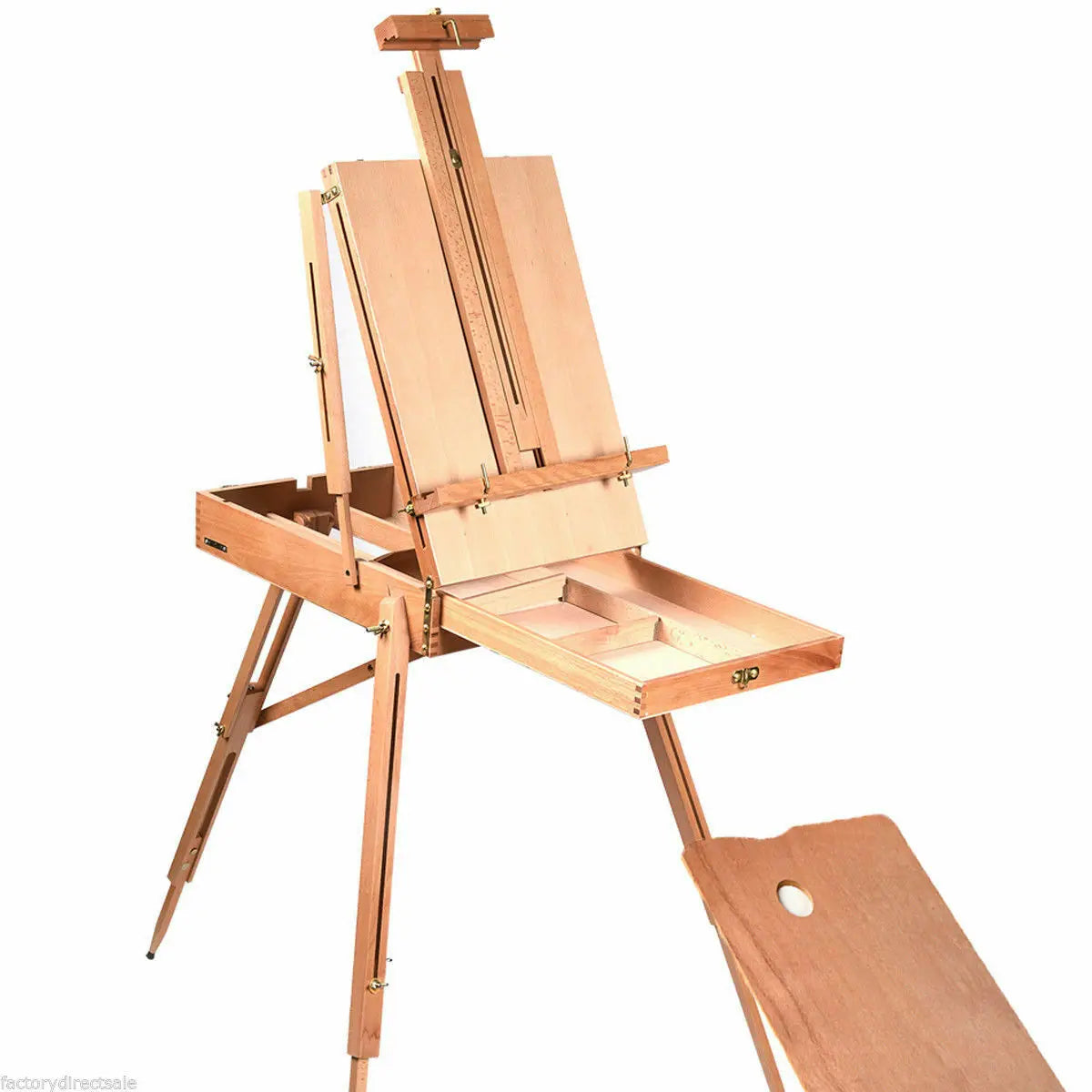 Portable French Tripod Easel Durable Wood Sketch Box Folding Art Craft Painters  ST39510