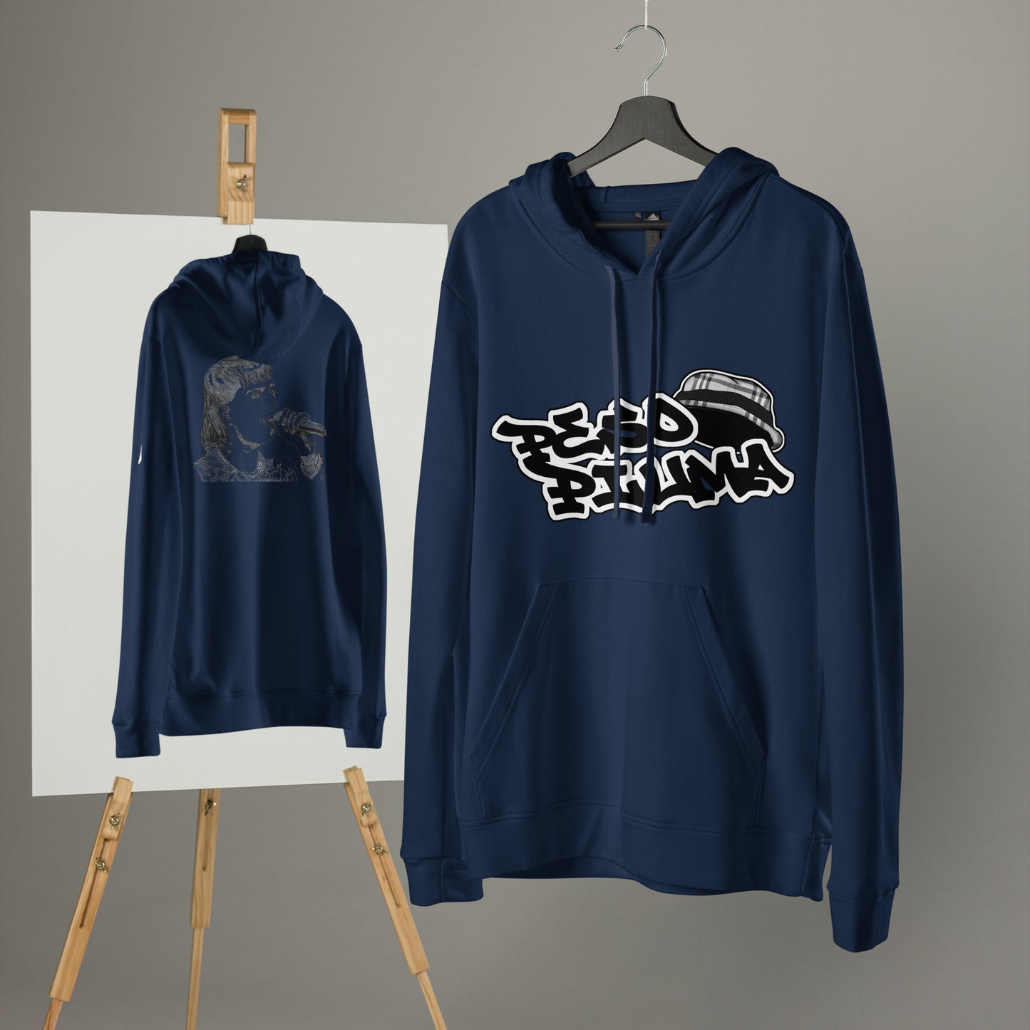 adidas fleece hoodie - Peso Pluma Art