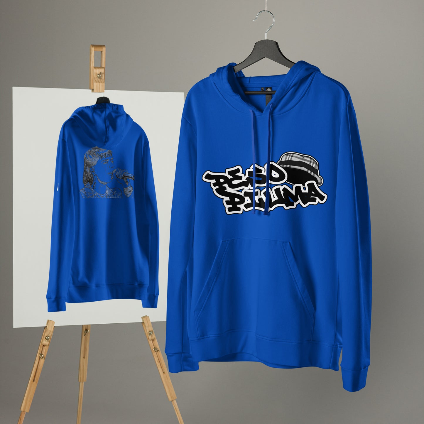 adidas fleece hoodie - Peso Pluma Art