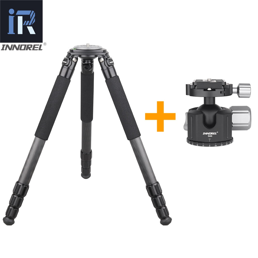 LT324C Portable 10 Layers Carbon Fiber Tripod for Camera Bird Photography Heavy Stand DSLR Ballhead Fluid Head 75mm Bowl Adapter