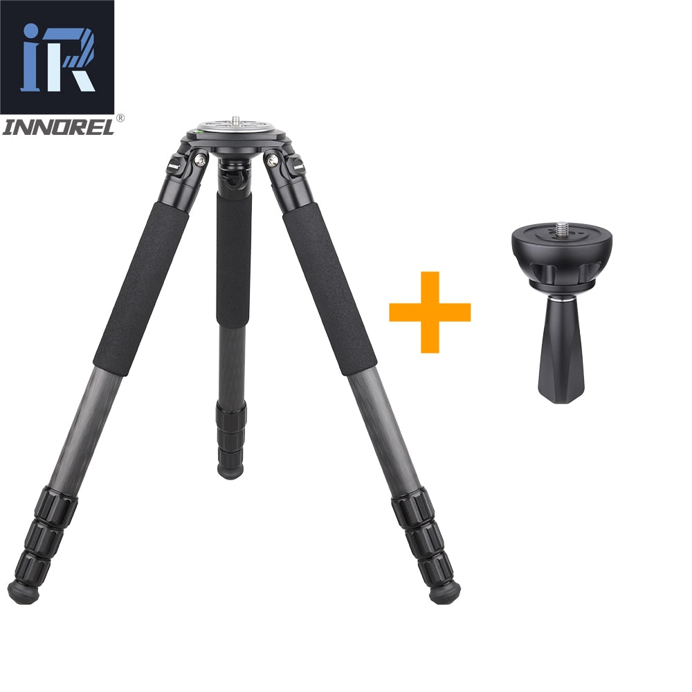 LT324C Portable 10 Layers Carbon Fiber Tripod for Camera Bird Photography Heavy Stand DSLR Ballhead Fluid Head 75mm Bowl Adapter